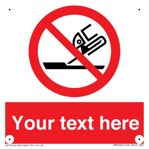 Custom prohibition Do not use for face grinding